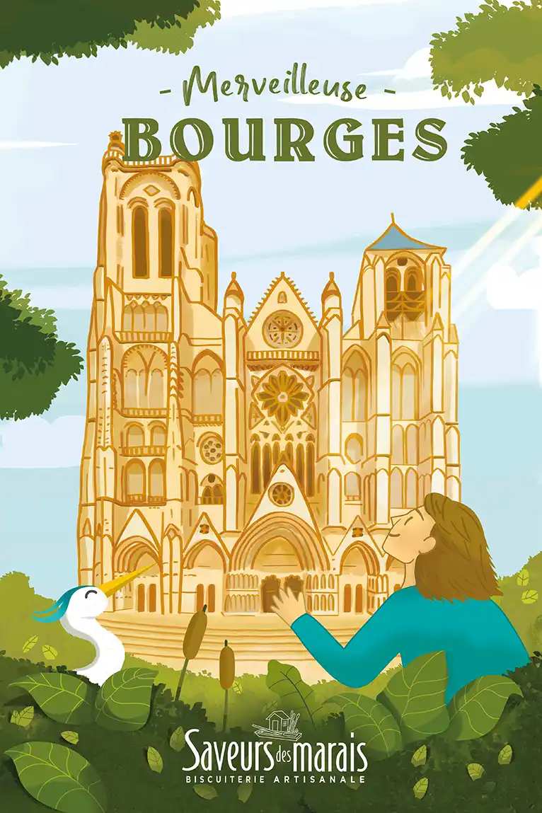 illustration de la cathedrale saint etienne de bourges