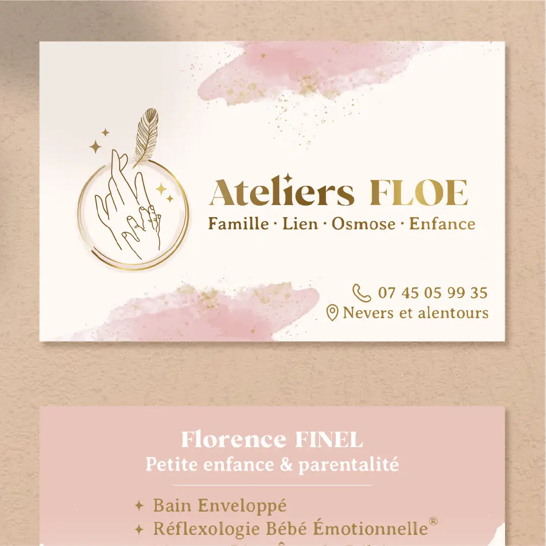 visuel de carte de visite Ateliers Floe