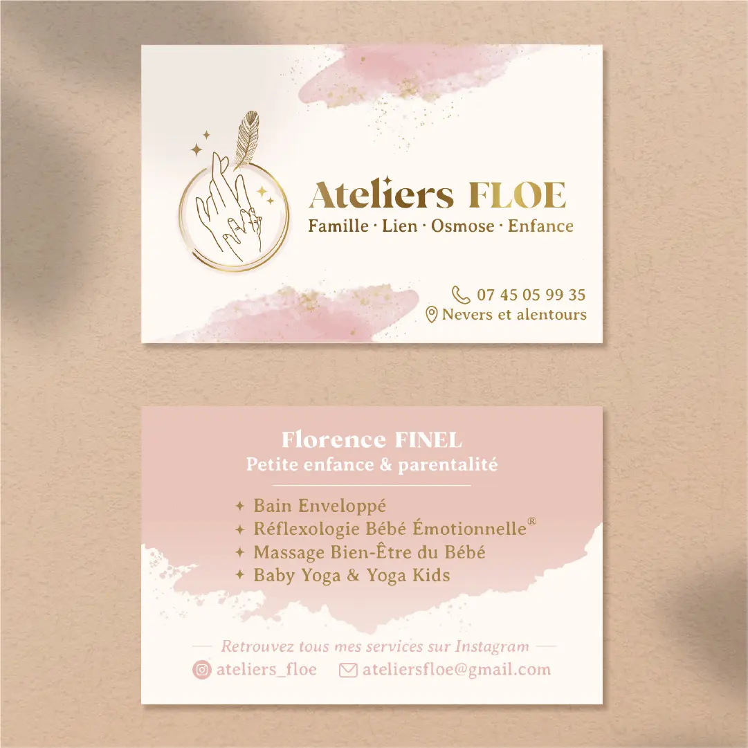 visuel de carte de visite Ateliers Floe
