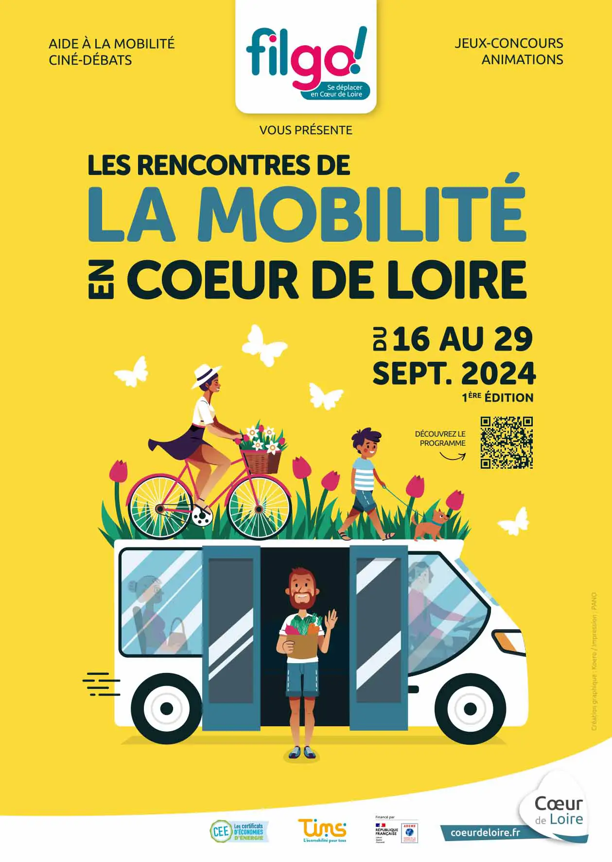 affiche de la mobilité coeur de loire animé par Filgo