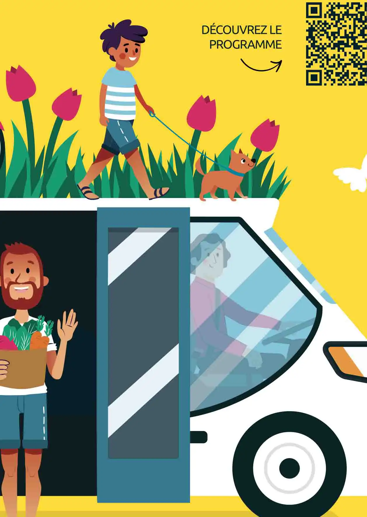 illustrations de la semaine de la mobilité en coeur de loire animé par Filgo