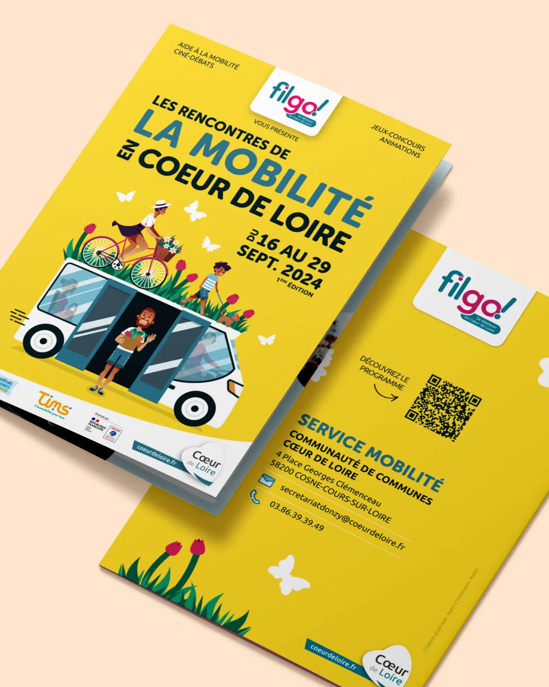 brochure pour la semaine de la mobilité en coeur de loire animé par Filgo