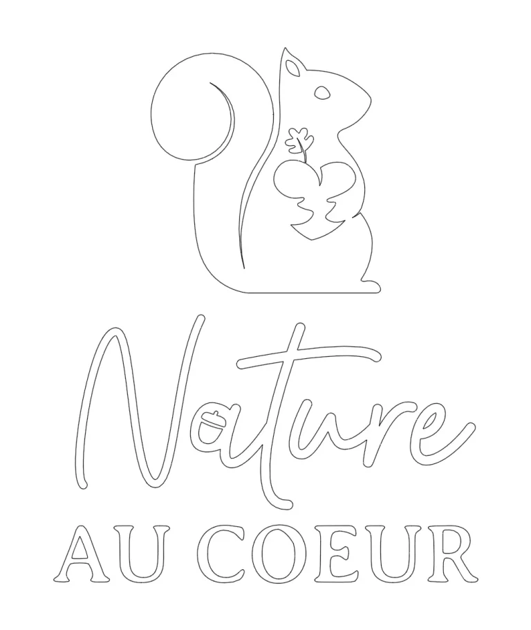 logo nature au coeur en traits