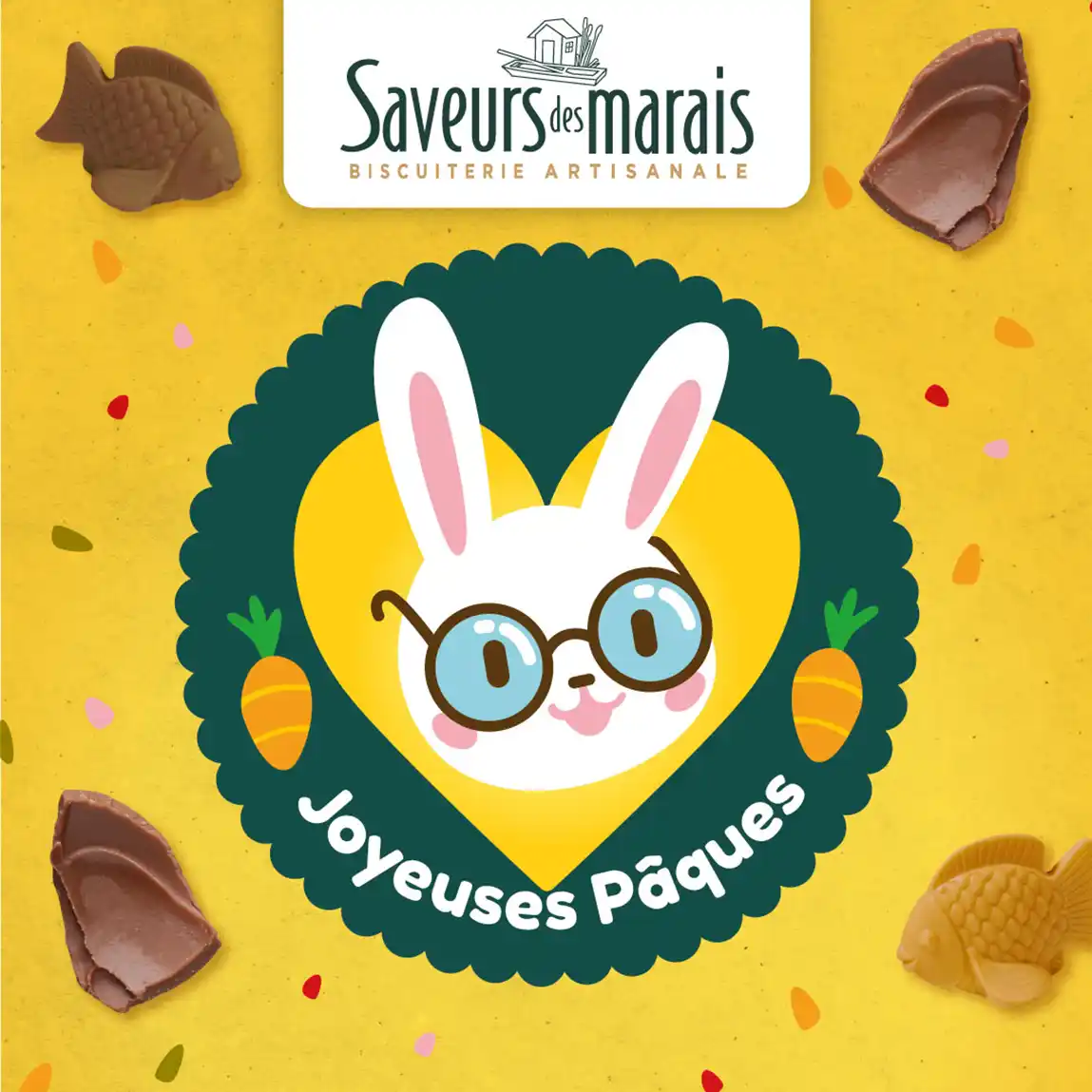 visuel de pâques pour saveurs des marais