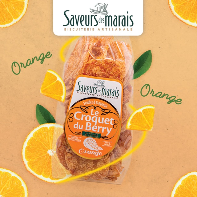 photo du paquet de biscuits de croquets aux orange