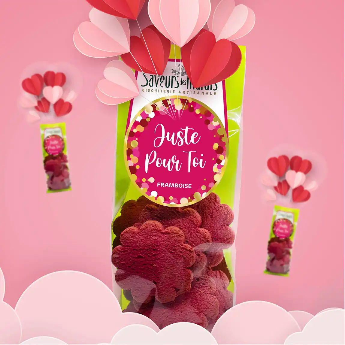 photo du paquet de biscuit juste pour toi de saveurs des marais