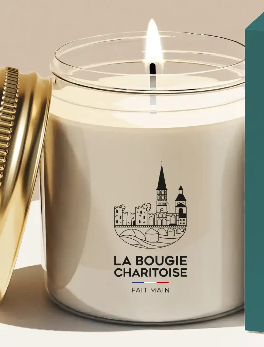 photo d'une bougie de la marque la bougie charitoise