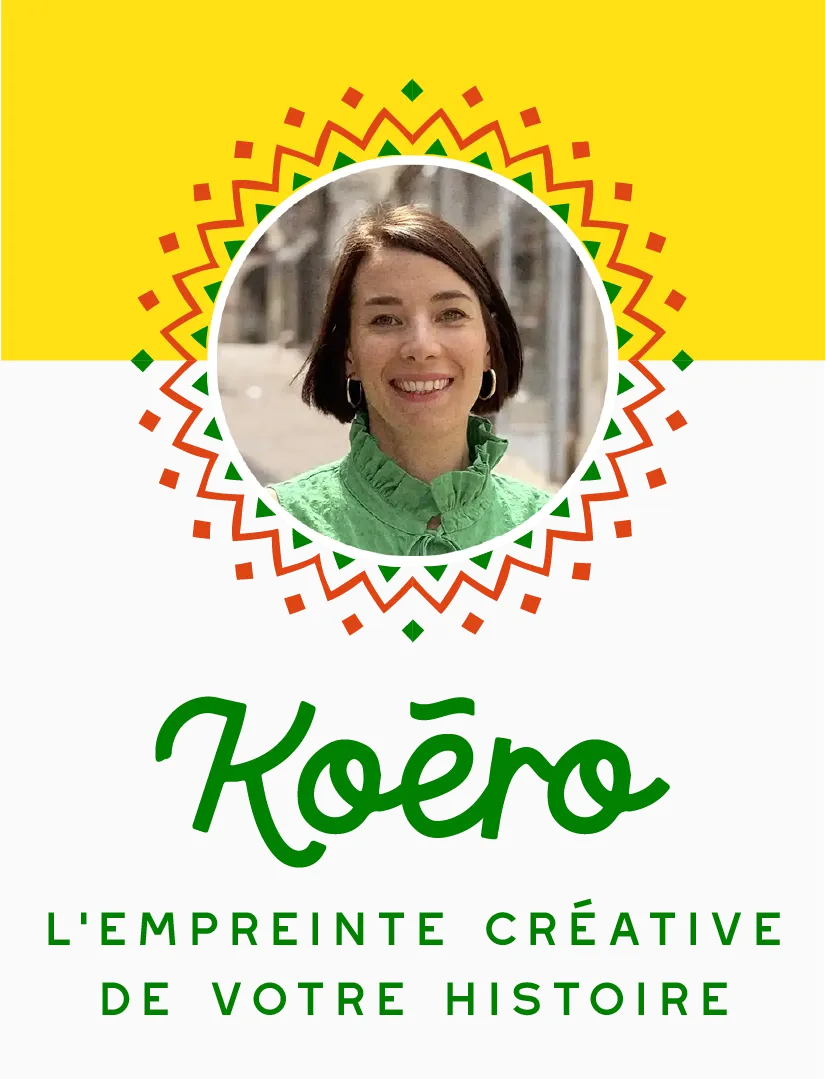 bandeau avec la photo de Margaux Martinez et son logo Koero